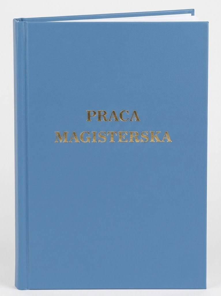 Oprawa Praca Magisterska Błekit Paryski