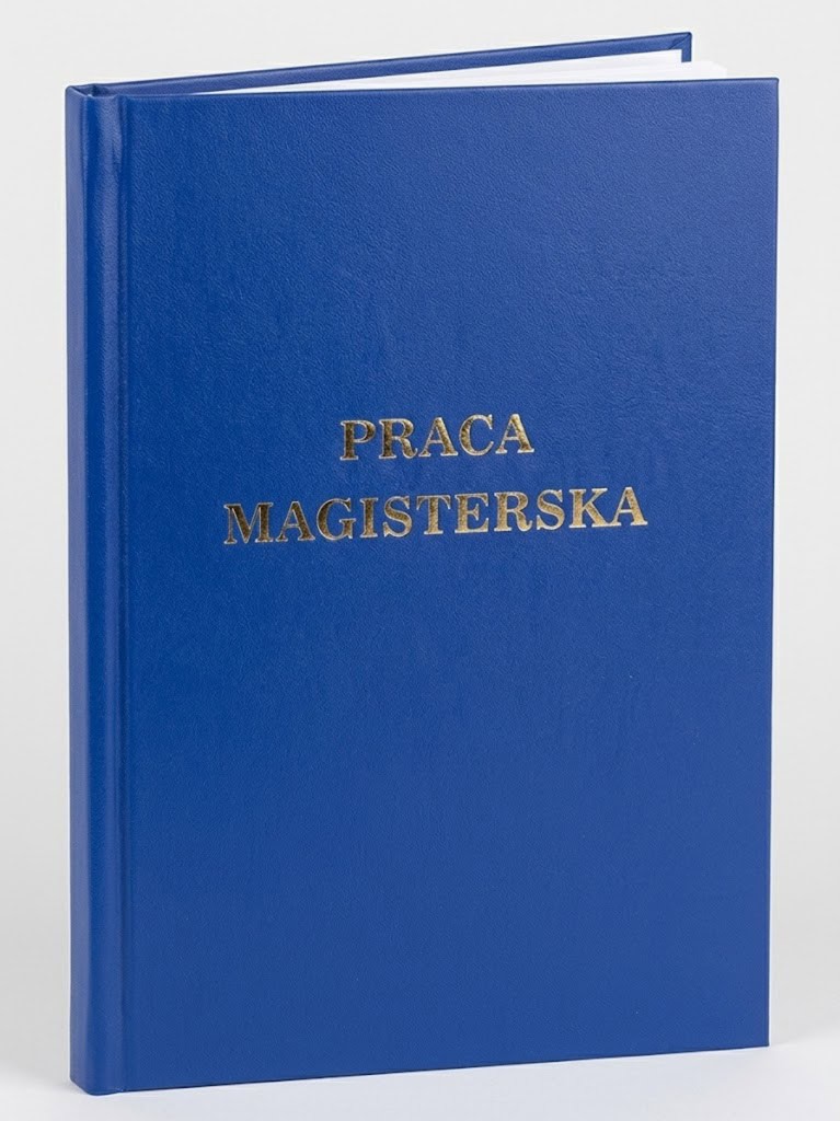 Oprawa Praca Magisterska Niebieska Elegancka