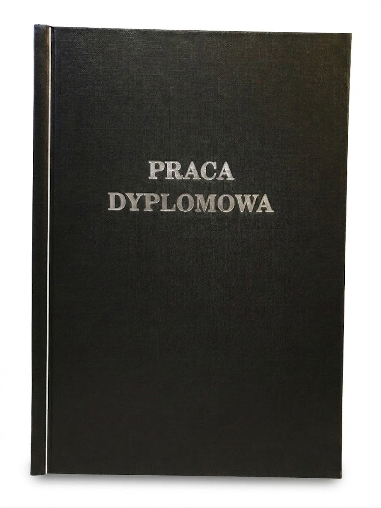 Oprawa pracy dyplomowej kolor Czarny