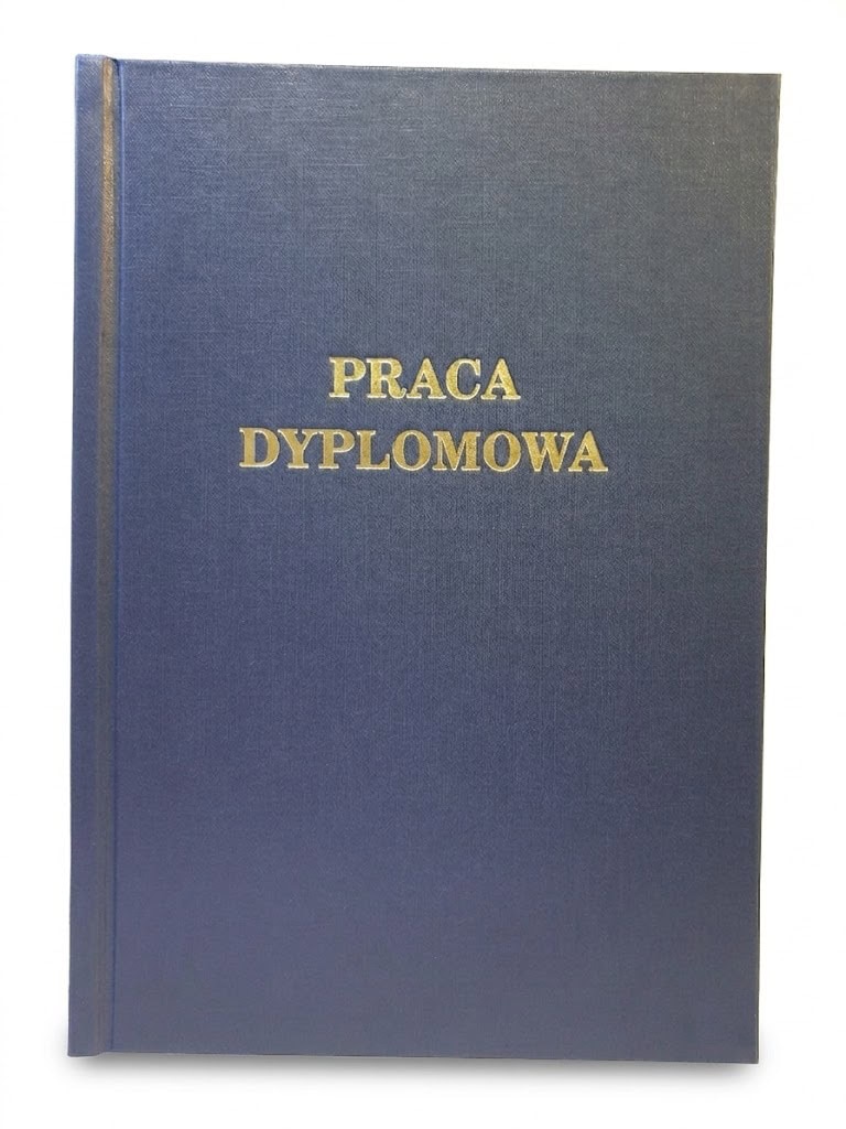Oprawa pracy dyplomowej kolor Granatowy