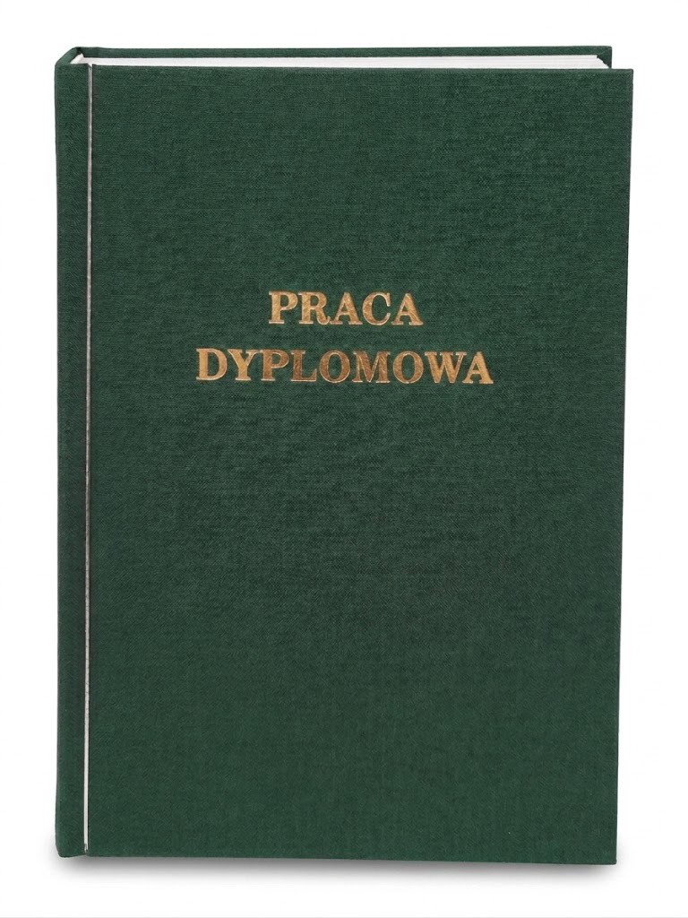Oprawa pracy dyplomowej kolor zielony