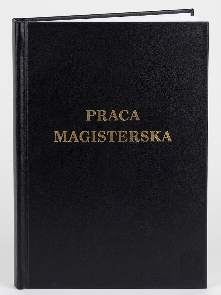 Praca Magistersa oprawa pracy magisterskiej czarna
