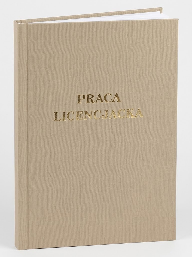 okładka Praca licencjacka kremowa