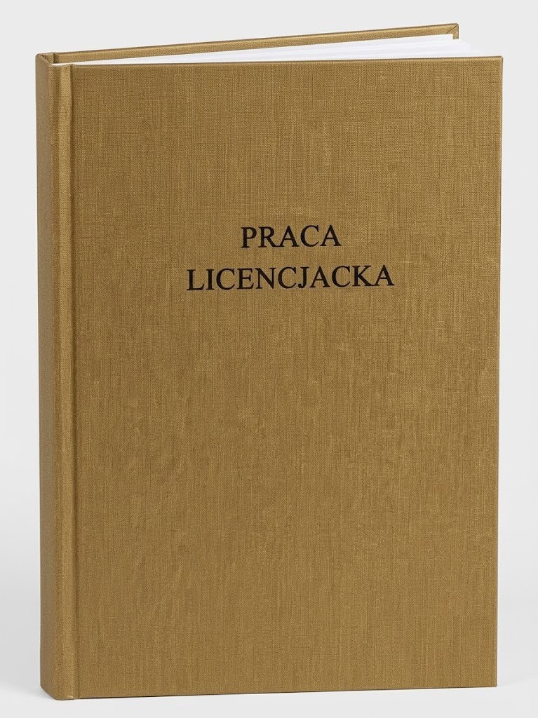 okładka Praca licencjacka złota
