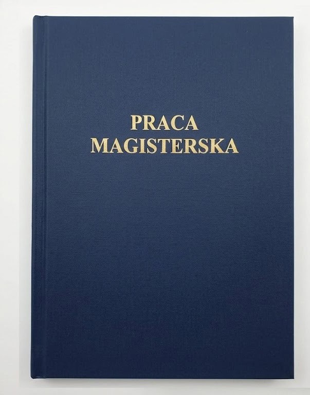 okładka miekka termobindowana pracy magisterskiej