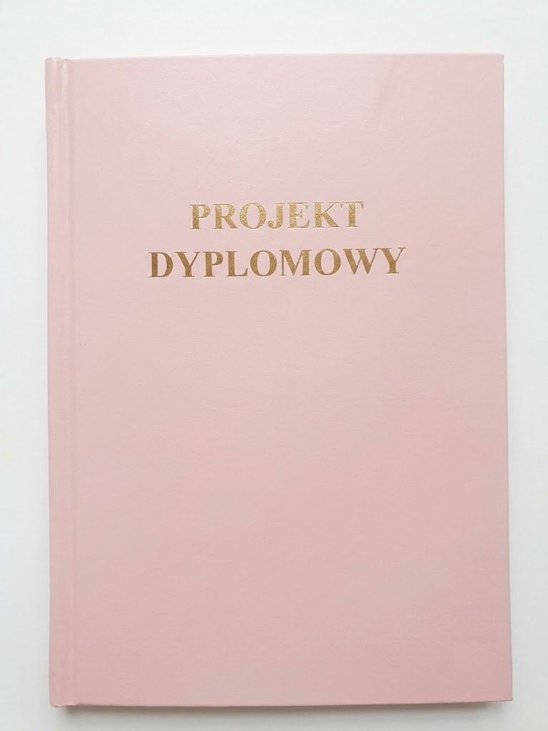 okładka projekt dyplomowy kolor różowy