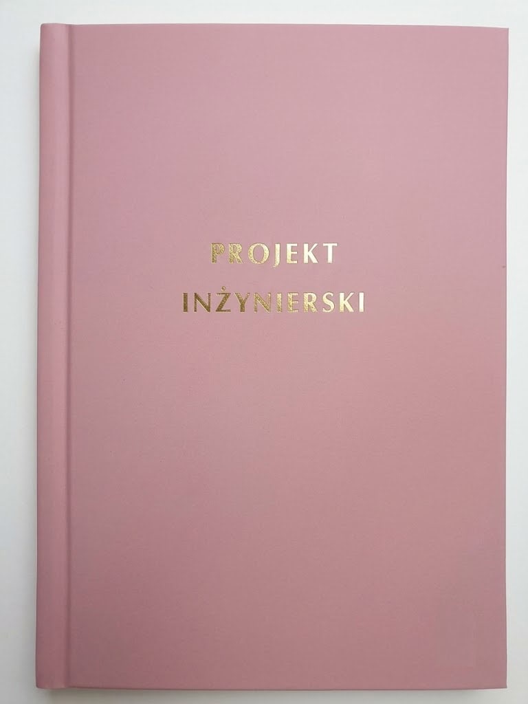okładka projekt inżynierski kolor różowy