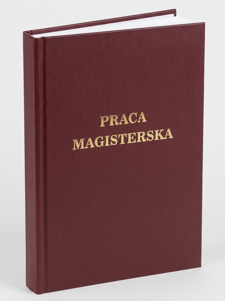 oprawa pracy magisterskiej bordowa