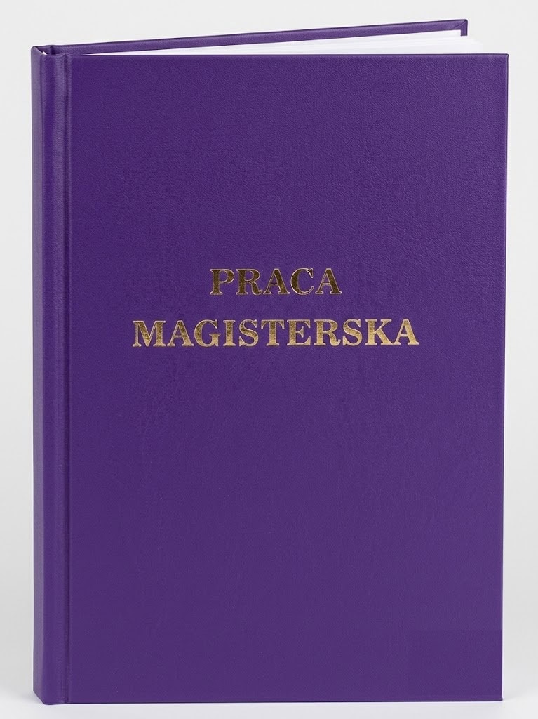 oprawa pracy magisterskiej kolor fioletowy