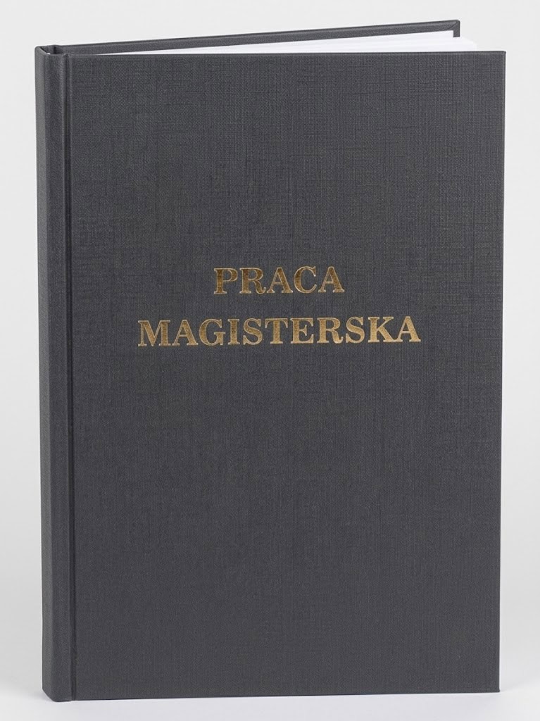oprawa pracy magisterskiej kolor szary