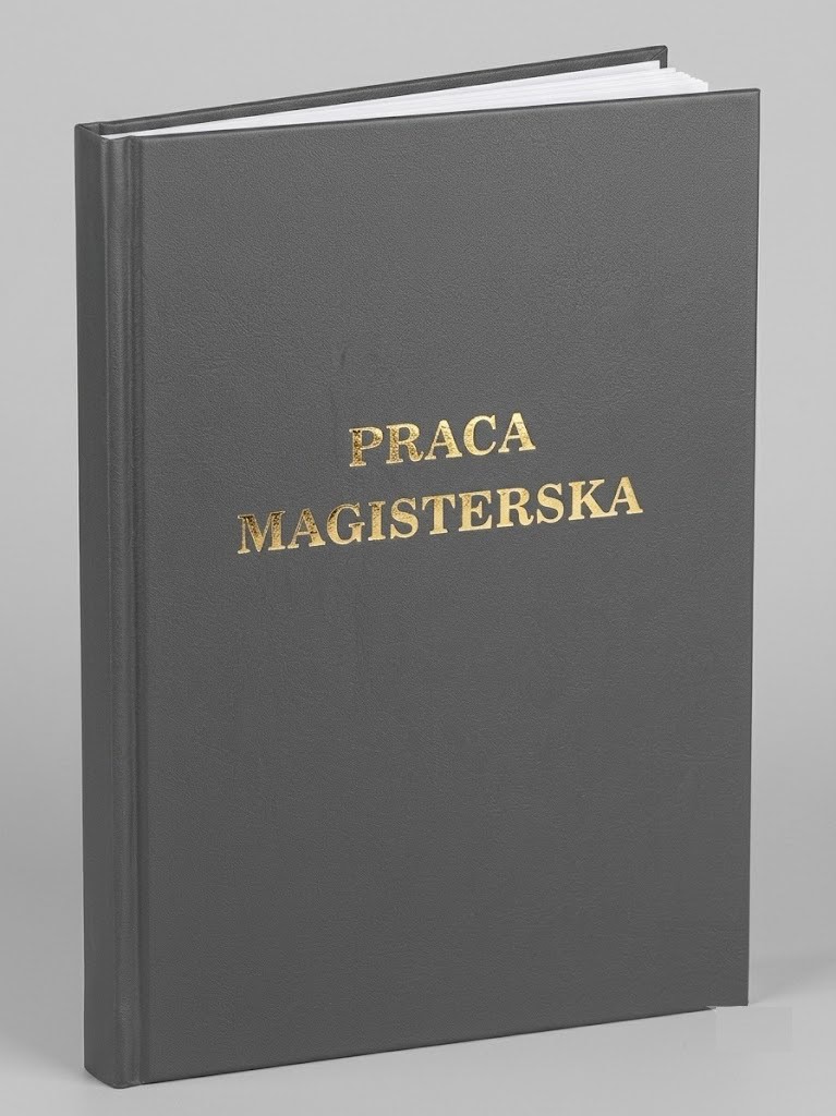 oprawa pracy magisterskiej kolor szary