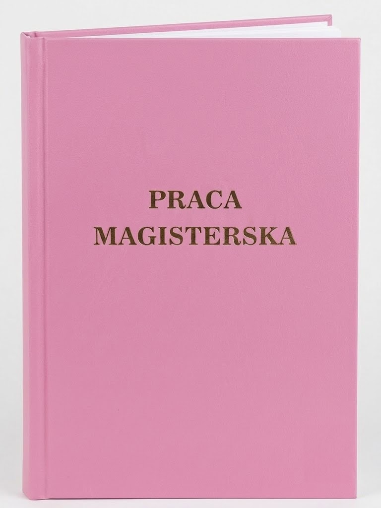 oprawa pracy magisterskiej różowa